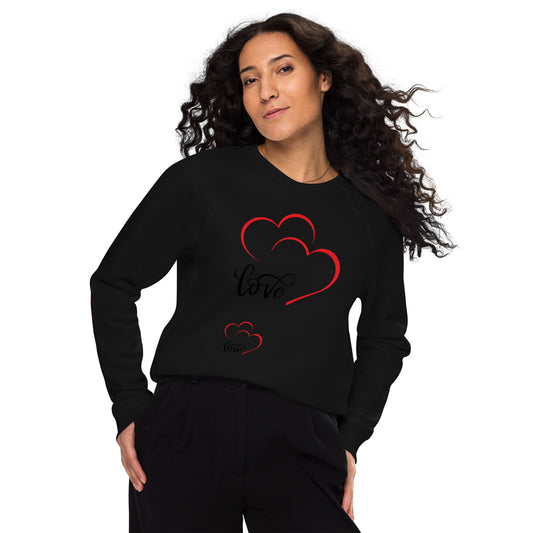 Pimp This Love Organic Raglan Sweatshirt