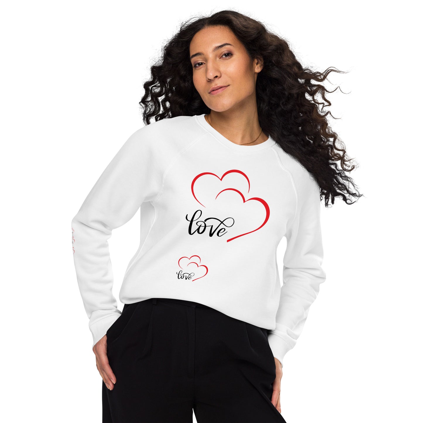 Pimp This Love Organic Raglan Sweatshirt